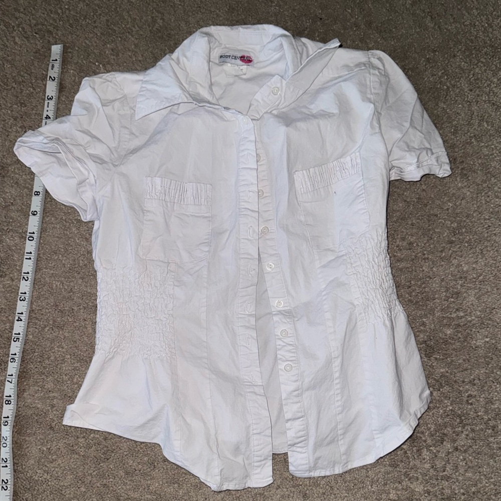Body Central White Kids Button Down Shirt